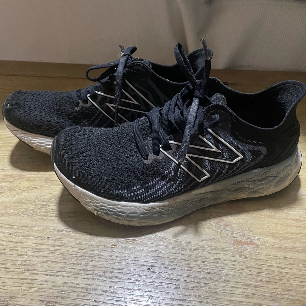 New Balance Black and Silver Fresh Form Running Shoes